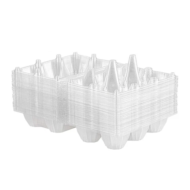 36 pezzi scatole uova plastica trasparente supporto uova conservazione V2G5