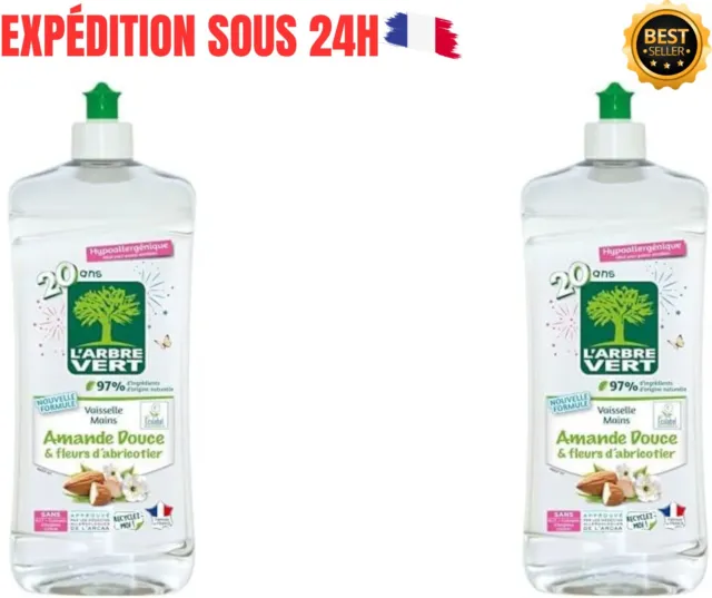 L'Arbre Vert Liquide Vaisselle Mains Citron Flacon 750ml