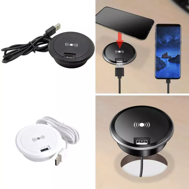 T02 Embedded Wireless Charger Hidden Charging Base for Dining Mobile Phones