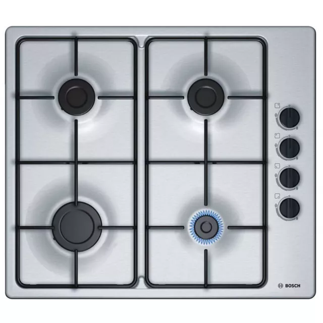 Bosch PBP6B5B80 Series 2 Built In 58cm 4 Burners Gas Hob Stainless Steel !