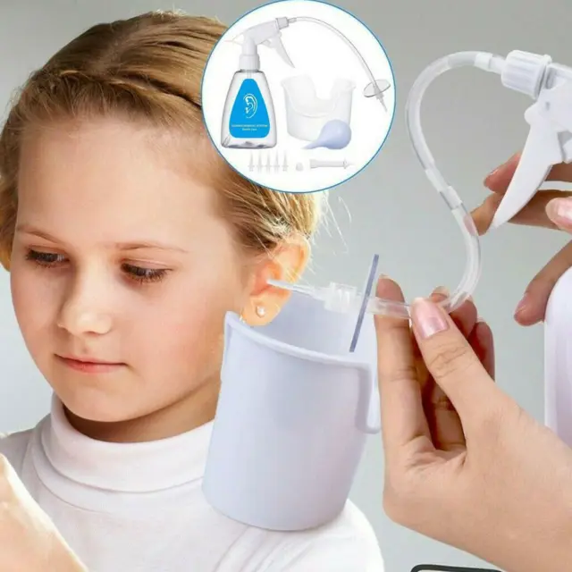 Limpiador de cera para oídos lavadora jeringa de agua kit eliminación de cera para oídos lavado AU K4L1 caliente G4