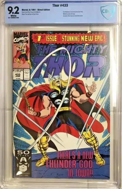 The Mighty Thor #433 Vol 1 1991 Marvel Comics 6/91 Comic Book CBCS 9.2