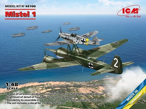 ICM 48100 - 1:48 Gui 1 , Seconde Guerre Mondiale Allemand Composite Avion - Neuf