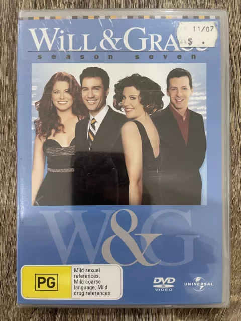 Will & Grace : Complete Season 7 (DVD) Australia Region 4- NEW & SEALED