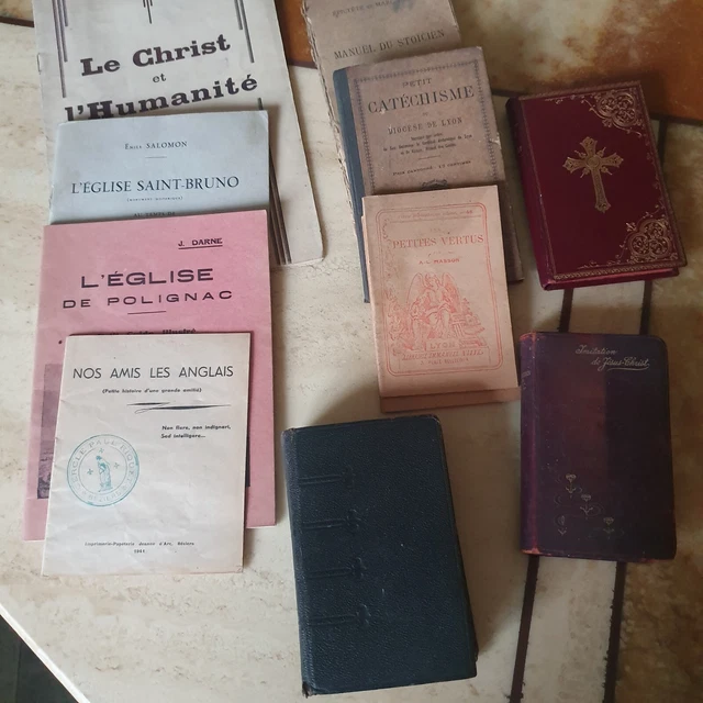 LOT L'IMITATION DE Jésus Christ 1824+33 jours au sacré cœur 1900+divers