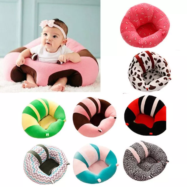 Sofa Kids Support Baby Seat Sit Up Soft Chair Plush Bean Bag Pillow Toy Cushion