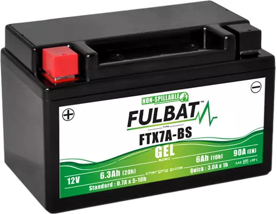 Bateria de Moto Fulbat Gel FTX7A-BS / YTX7A-BS