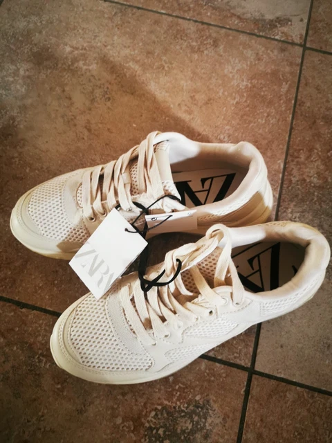 ZARA DONNA SNEAKERS Numero 38 beige EUR 35 95 PicClick IT