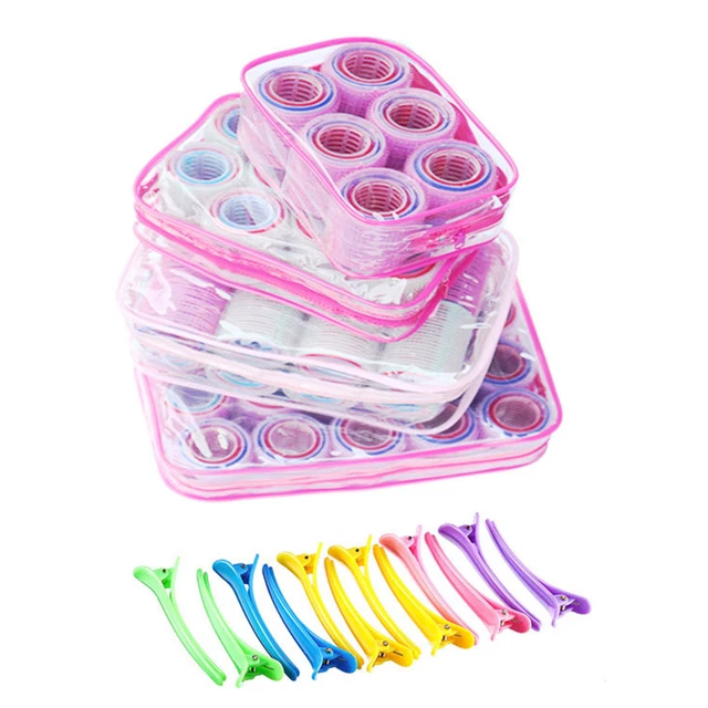 Self Grip Hair Rollers with Clips Hair Curlers No Heat Hair Styling DIY superbly