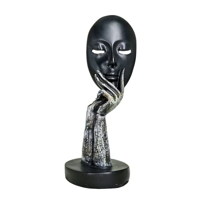 Main Femme Visage Creative Abstrait Design Statue Sculpture Modèle Décor (A)