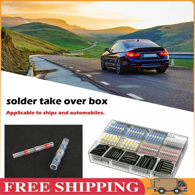 ALBO Electrical Connector Kit 3 Colors / 30 Size Heat Shrink Waterproof Connectors 300pcs
