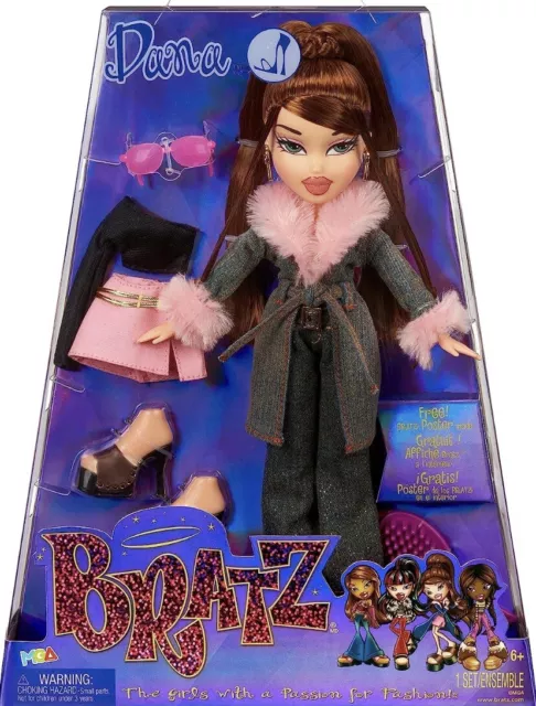 BRATZ ORIGINAL FASHION Doll Dana Series 3 with 2 Outfits and Poster ...