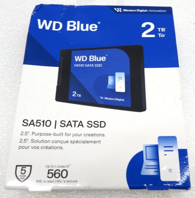 Ssd 2tb Western Digital 2TB WD Blue SA510 SATA SSD Cased
