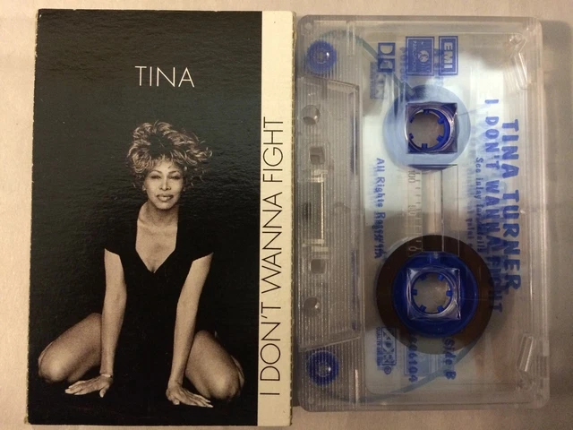 TINA TURNER RARE Australian I DON'T WANNA FIGHT Card Sleeve Cassette