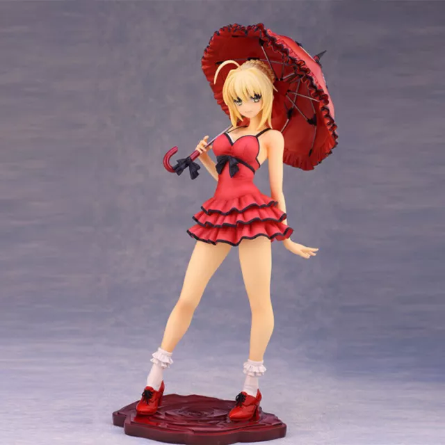 Anime Fate / EXTRA CCC Saber Nero Dress Ver. 1/7 Scale Figure Statue NO BOX 25cm
