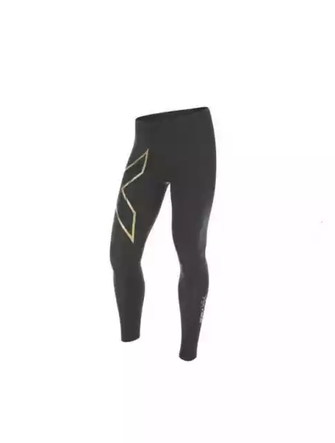 2XU Mens MCS Cross Training Compression Tights (Black/Gold) | GREAT BARGAIN