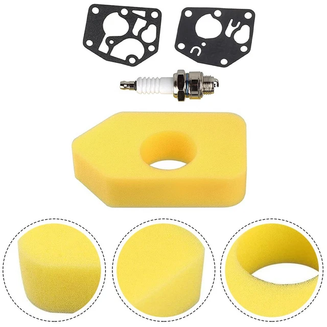 TOP NOTCH REPAIR Kit for Lawn Mower Air Filter + Gasket Diaphragm