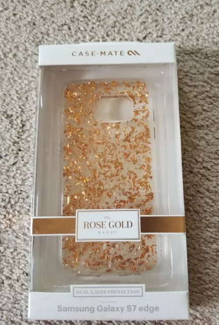 Case Mate rose gold karat dual layer protection Samsung Galaxy S7 edge