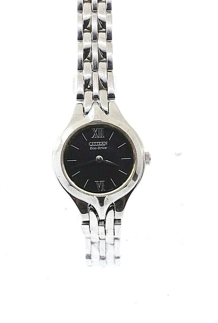 Donna Citizen Eco-Drive Bicolore Acciaio Inox Quadrante Nero Orologio