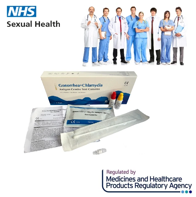 CHLAMYDIA GONORRHOEA SYPHILIS Male Female Swab Self Test Kit STI STD