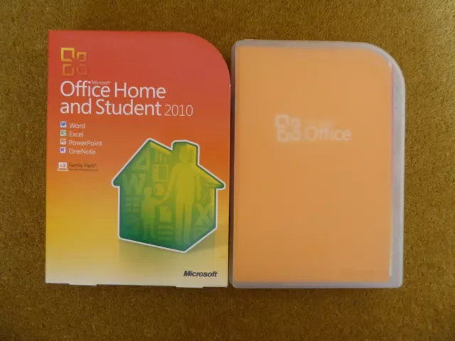 Microsoft Office 2010 Home Student 3-User Word Excel PowerPoint Windows 10 11