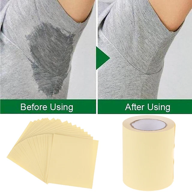 20sheets/1Roll Armpit Prevent Sweat Pads Underarm Dry Antiperspirant Stick GS