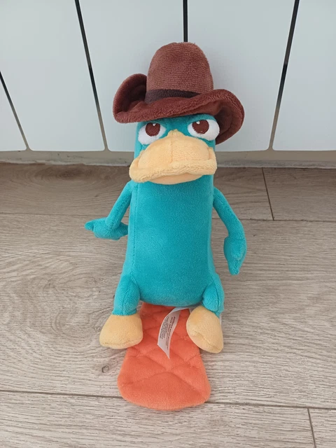 PHINEAS & FERB Agent Perry The Platypus With Hat Plush Soft Toy Disney ...