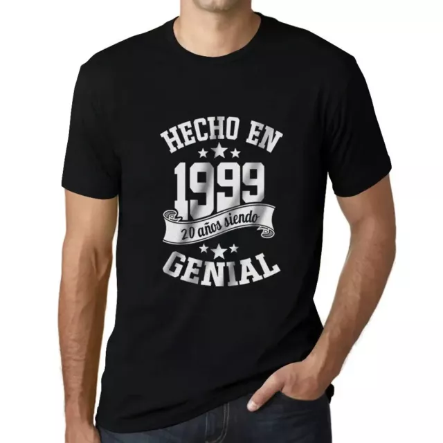 Camiseta para Hombre Hecho En 1999 Regalo Diseño Gráfico 25 Años Cumpleaños