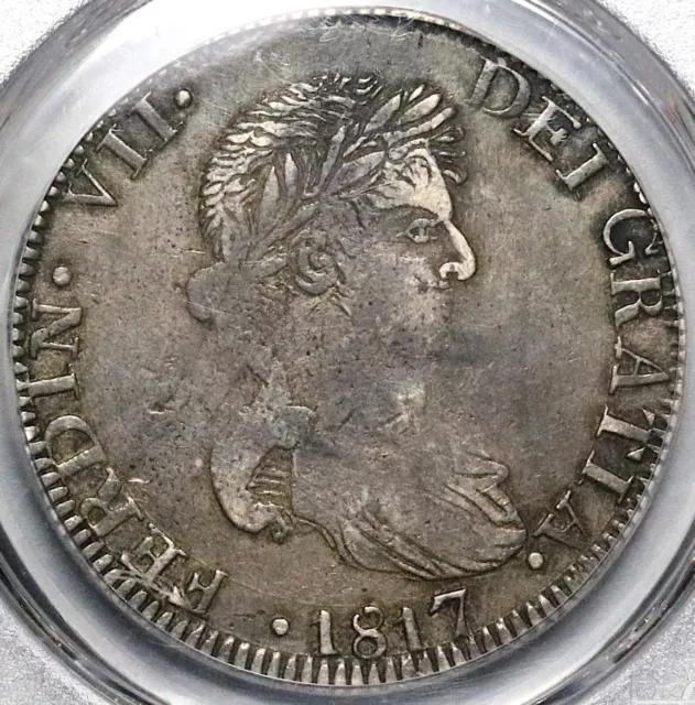 1817-Zs PCGS XF40 Mexico 8 Reales War Independence Zacatecas Mint Coin 22100101D