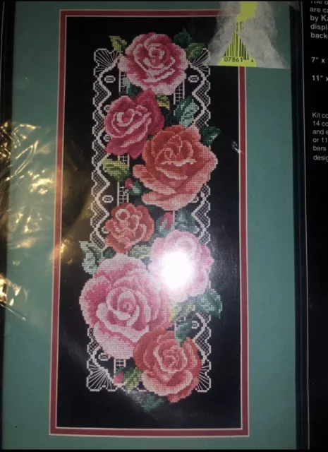 Dimensions Regal Roses Counted Cross Stitch Kit 1993 New Vintage