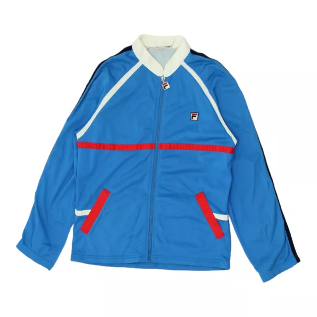 Fila Mens Blue Soft Shell Track Jacket | Vintage 80s Retro Sportswear VTG