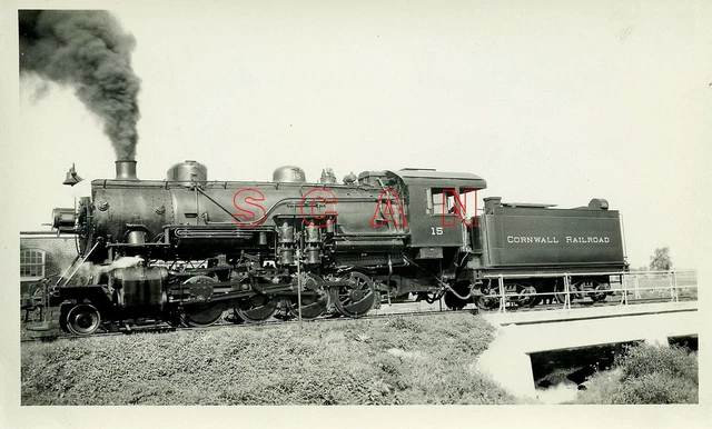 3B693 Rp 1936 Cornwall Railroad 280 Loco #15 Manheim Pa