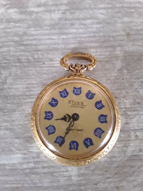 Montre à Gousset Ancienne Plaquée Or - Mouvement Mécanique Manuel - Vintage Et élégante