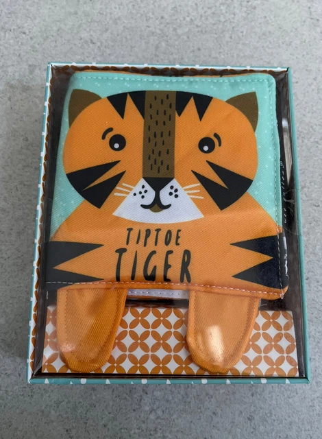 Pequeño libro de tela tigre bebé libro NUEVO PRECIO DE VENTA SUGERIDO POR EL FABRICANTE £10