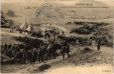 CPA-ak morocco taourirt camels used for the replenishment of the (92953)