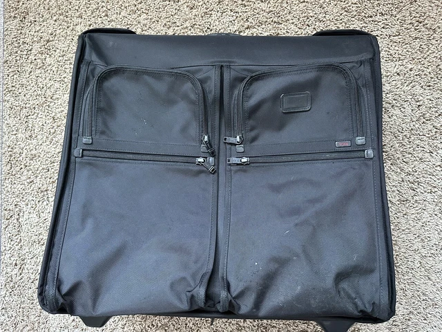 TUMI Alpha Ballistic Nylon Wheeled Garment Bag Luggage 22032DH 25x24x13 Bi Fold