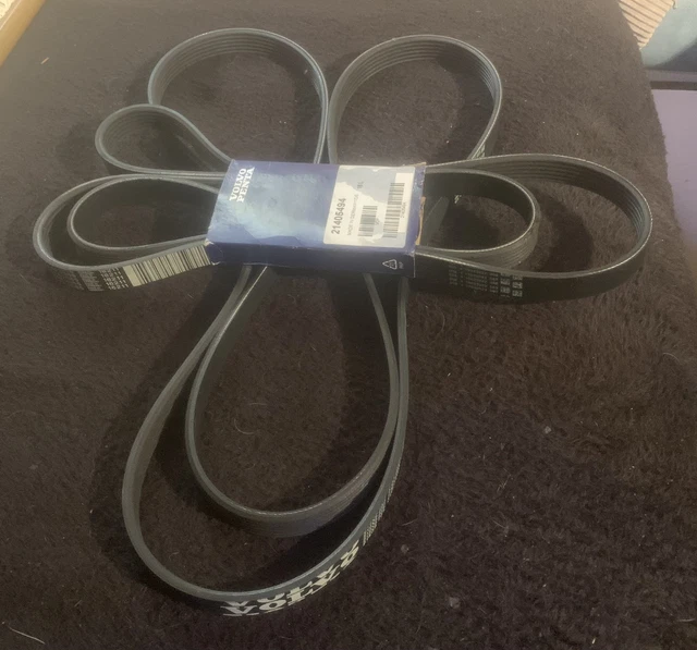 PAIR of NOS Genuine Volvo Penta D4 D6 alternator drive belt 21405494 Bargain