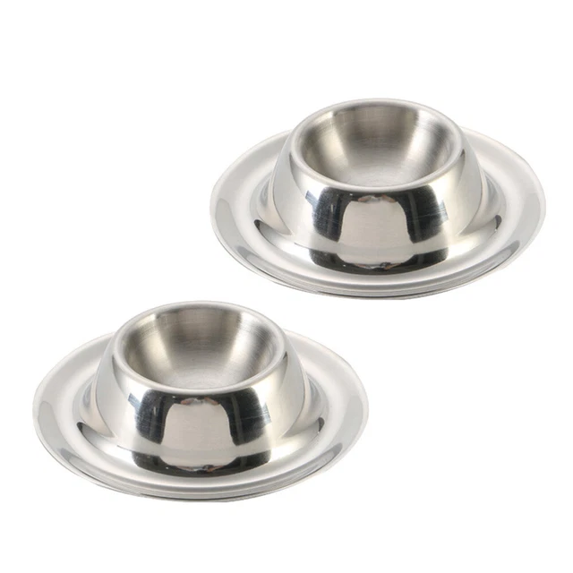 2 pz portauova per colazione utensili da cucina acciaio inox supporto bollito brunch