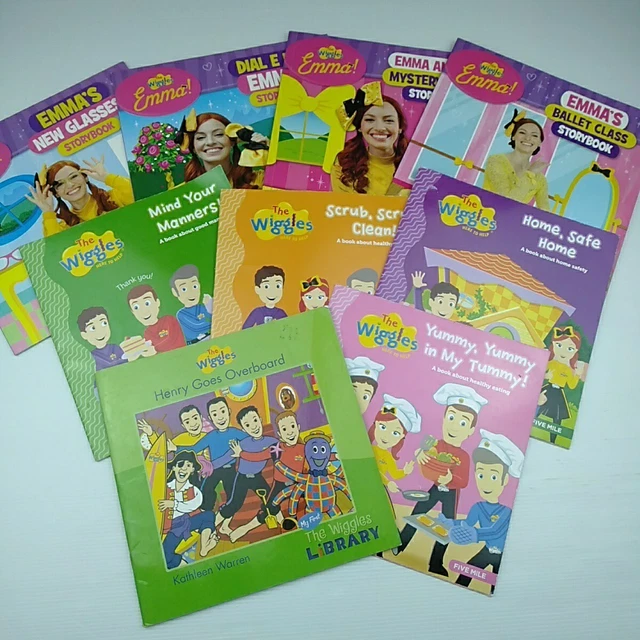 8 WIGGLES BOOKS Emma Mind Your Manners Henry Goes Overboard Emma's ...