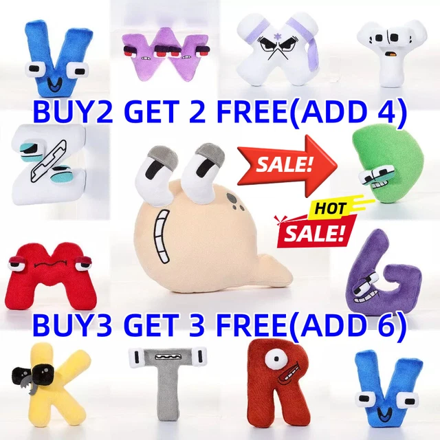 EDUCATIONAL TOY ALPHABET Lore Letter 26 Plushie Doll Kid Home Decor