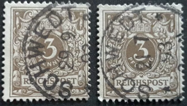 Deutsches Reich -- Mi. Nr. 45 -- Schwedt -- 1893