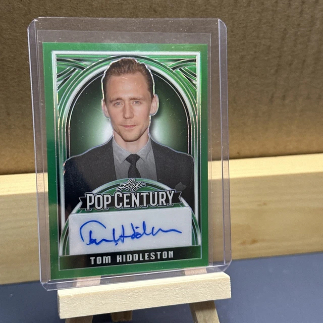 2024 TOM HIDDLESTON Leaf Pop Century Metal Green Base Auto 1/1 Loki 56