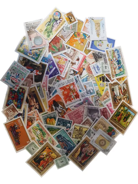 Ungarn, 100 verschiedene Briefmarken, gestempelt, überwiegend Sondermarken