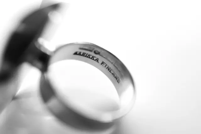 AARIKKA Finnland xxl Sterlingsilber Ring ° vergoldete Gravur ° 6fach Punziert 3