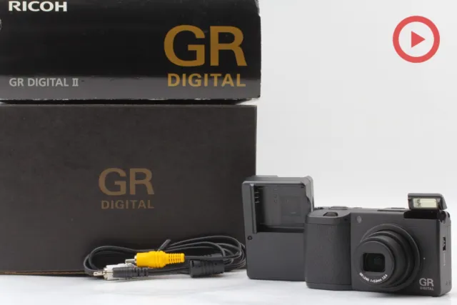SH2108 [MINT in Box] RICOH GR DIGITAL II 10.1 MP Black Camera From JAPAN