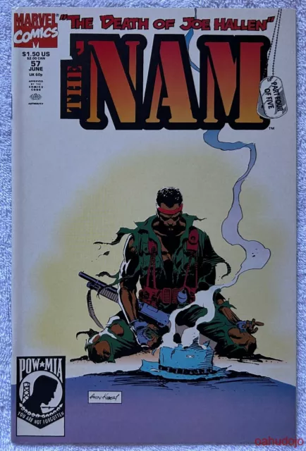 Marvel THE 'NAM #57 "The Death of Joe Hallen":- Part 4 of 5 June 1991 NM*
