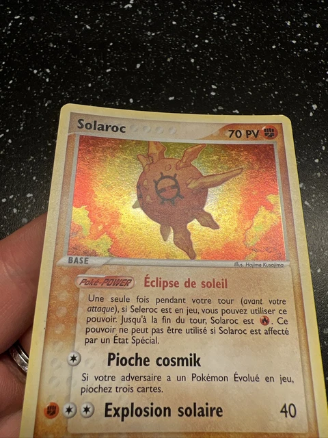 Carte pokemon solaroc 13/100 holo ex tempête de sable Francais Vf fr 3