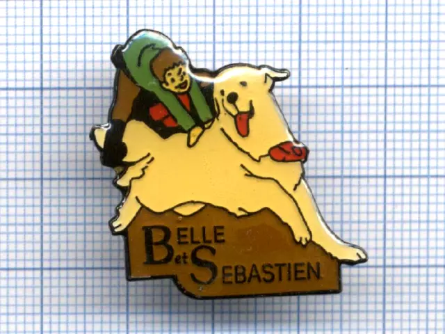 Pin's série BELLE ET SEBASTIEN FILM CINEMA MOVIE Chien de montagne des Pyrénées