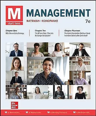 M : Management, Paperback by Bateman, Thomas S.; Konopaske, Robert, Brand New...