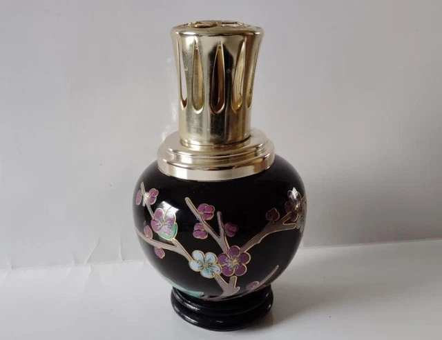 Occasion - Lampe Berger PILLIVUYT En Porcelaine, Modèle Cachemire (années 70/80)